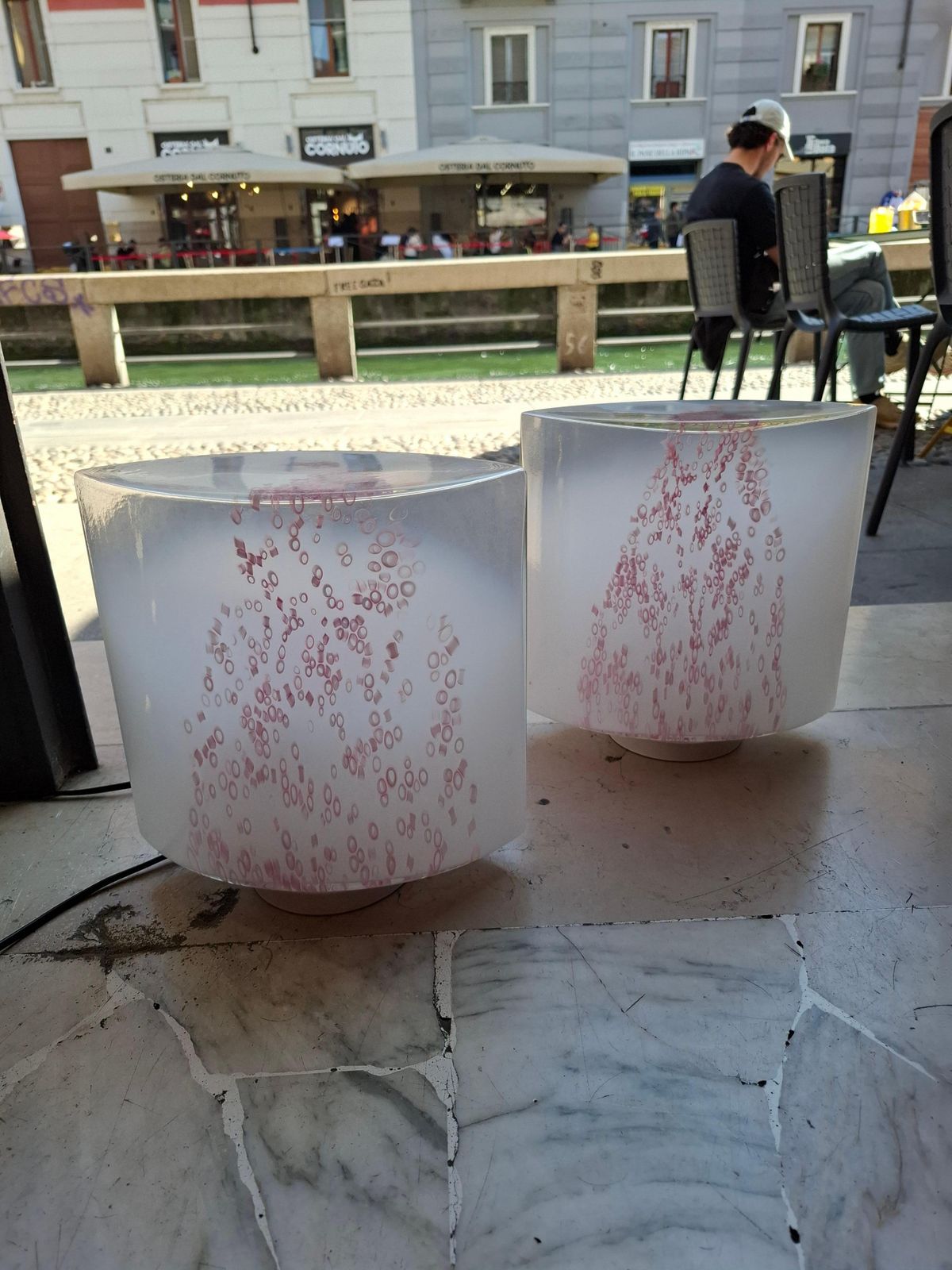 Toso/Leucos Pair Of Table Lampso V Etro Di Murano Ottone 1970 Italy photo 3033.0