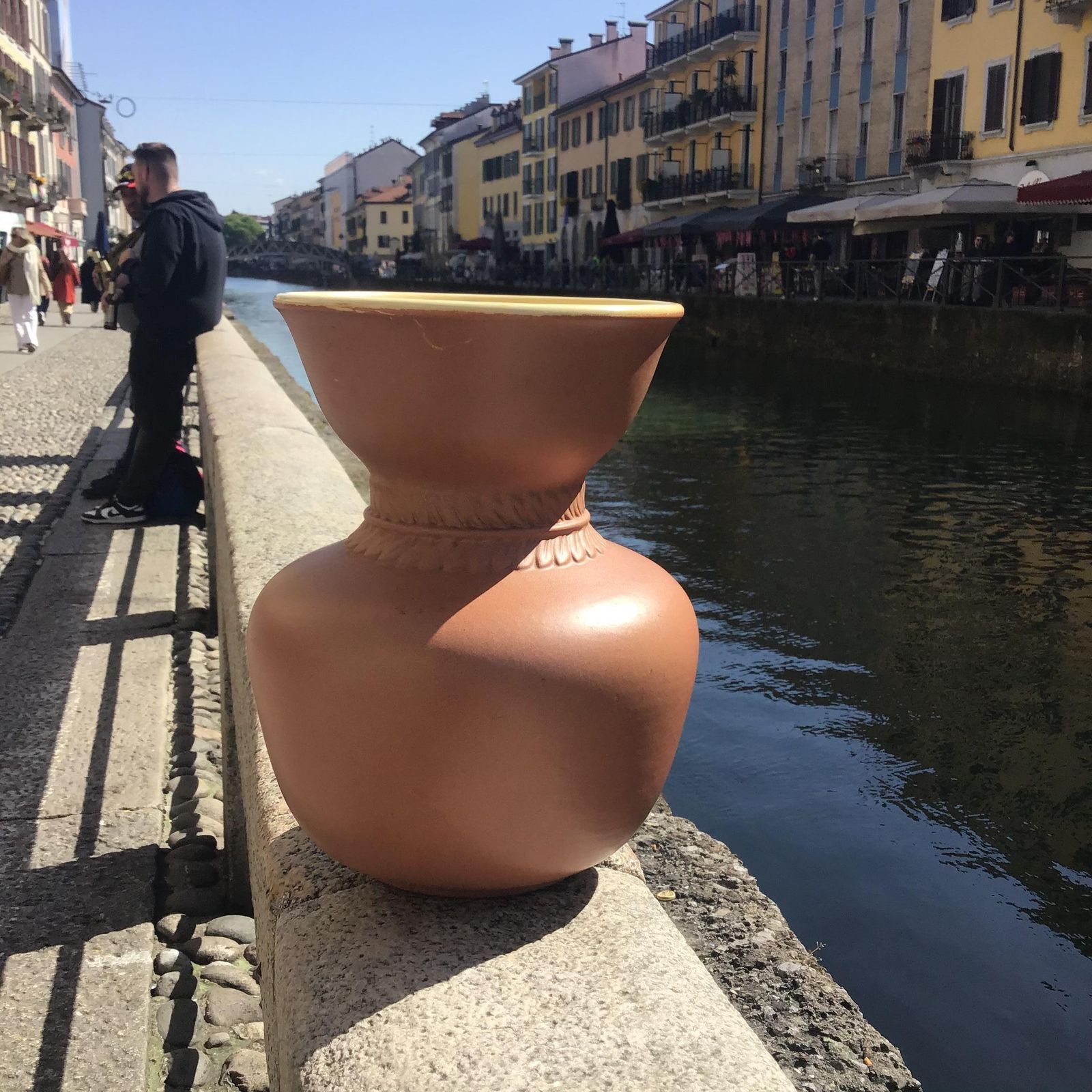 Richard Ginori Giovanni Gariboldi Vase Ceramic 1950:Italy photo for sale