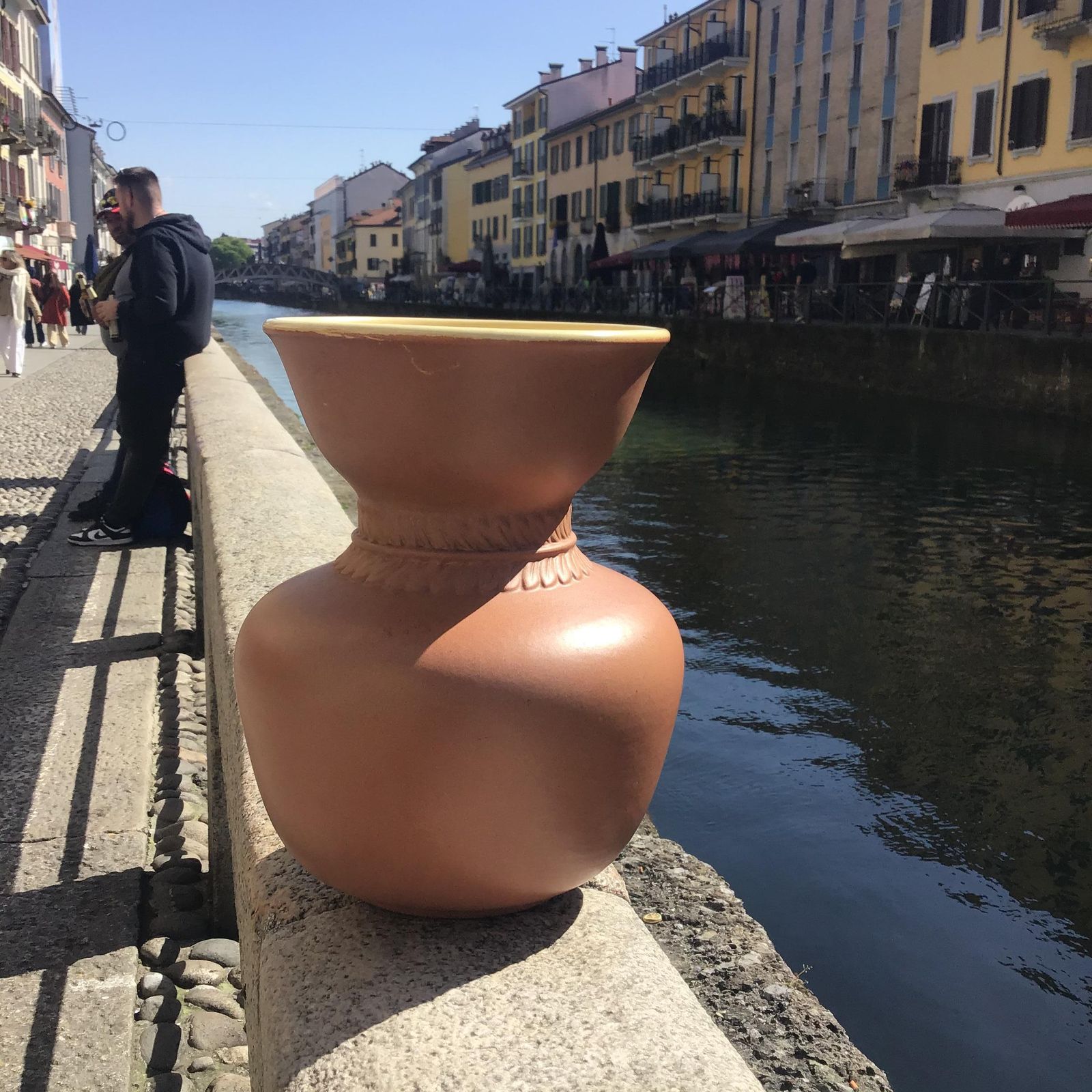 Richard Ginori Giovanni Gariboldi Vase Ceramic 1950:Italy photo Home Decor