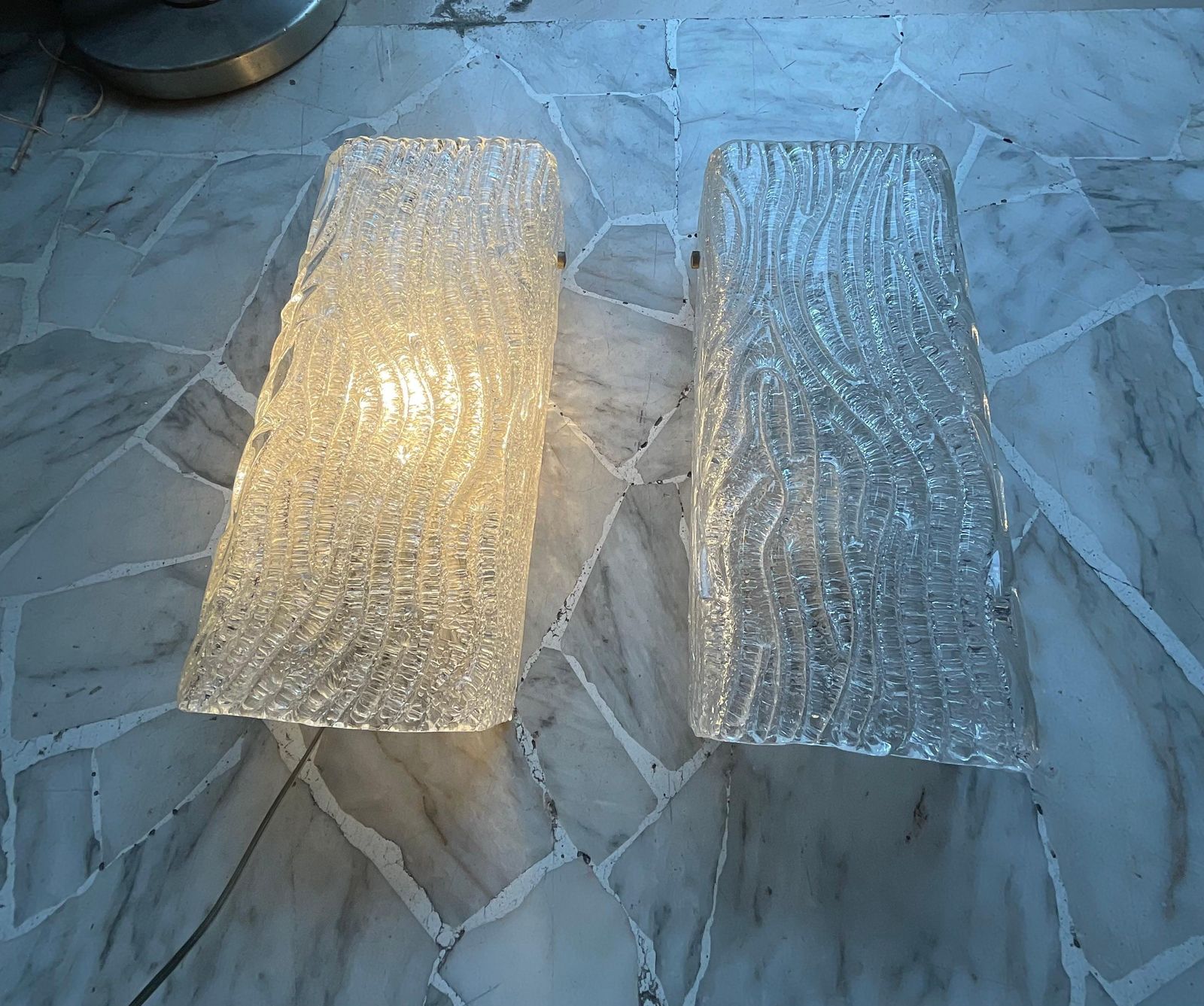 Venini   Toni Zuccheri   Pair Of Wall Sconces   Murano   Italy   1960s photo for sale