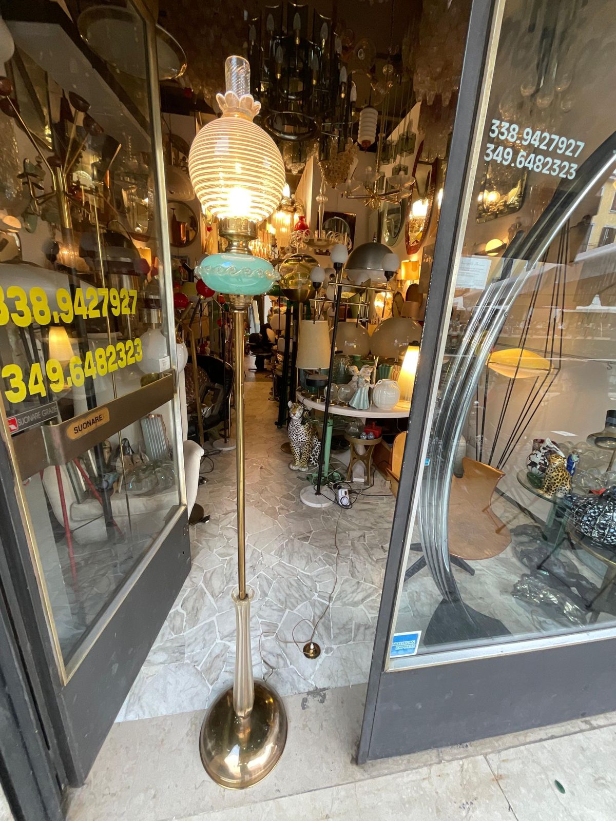 Seguso   Lampada Da Terra In Vetro Di Murano   Made In Italia   1960 photo vinterior