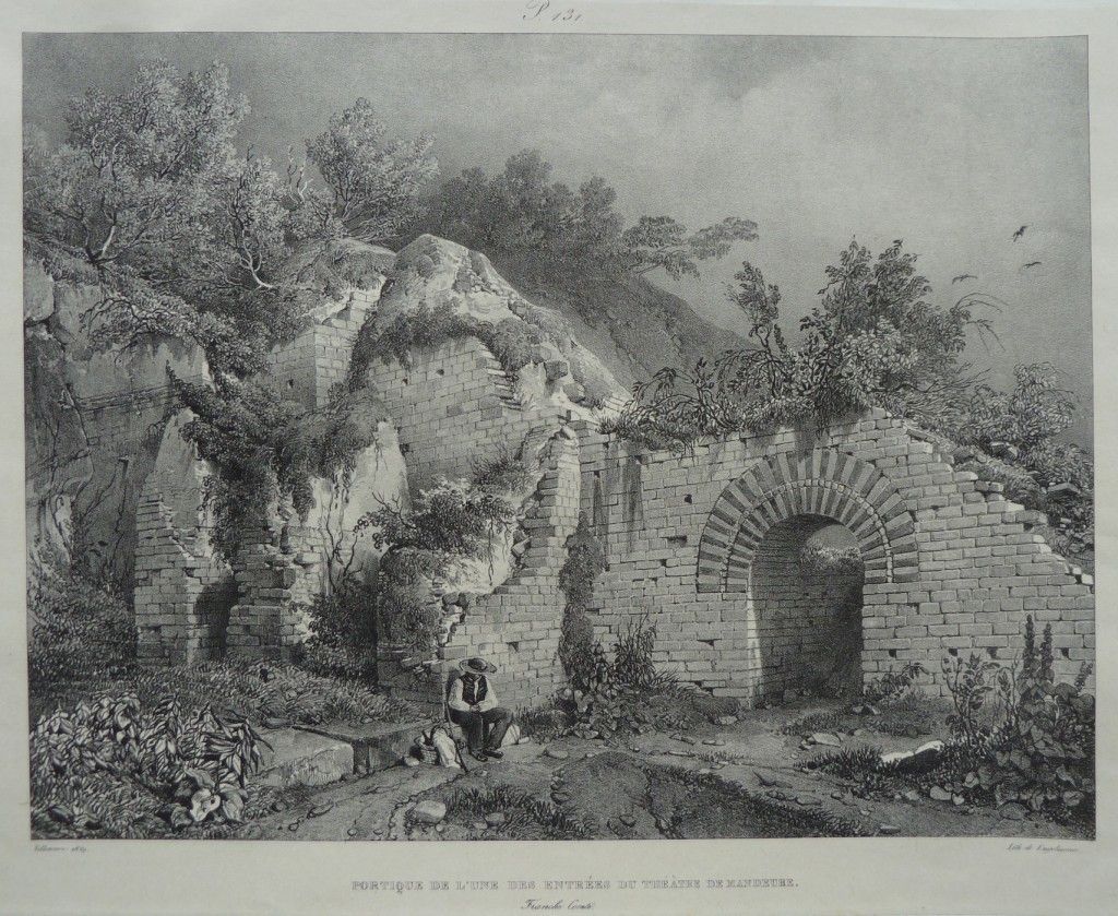 Portico Of One Of The Entrances Of Mandeure Theater