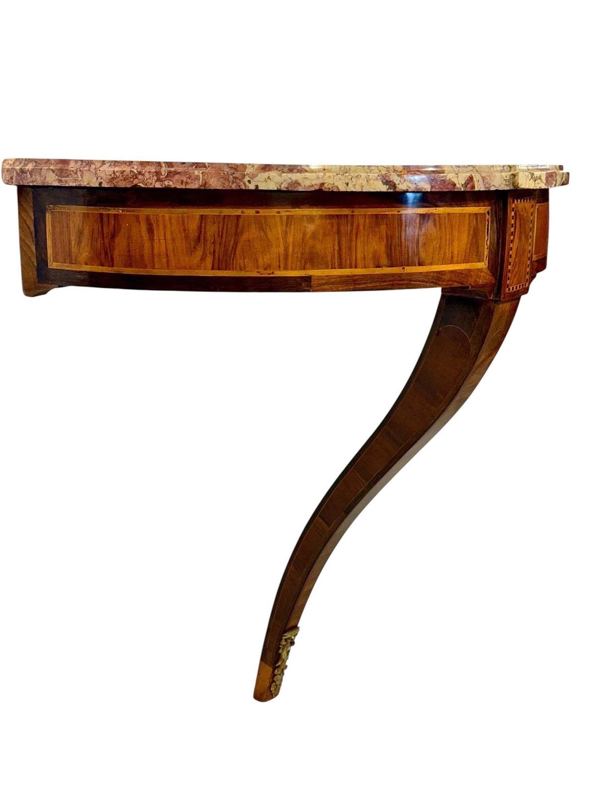 18th Century French Neoclassical Wall Console With Marble Top photo for sale