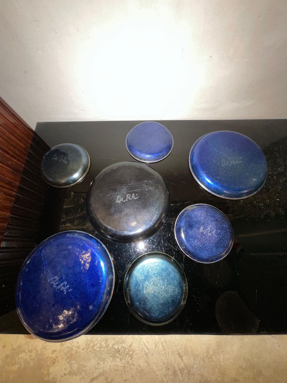 Home Decor Paolo De Poli   N 7 Smalti Su Rame Firmati   Made In Italy photo