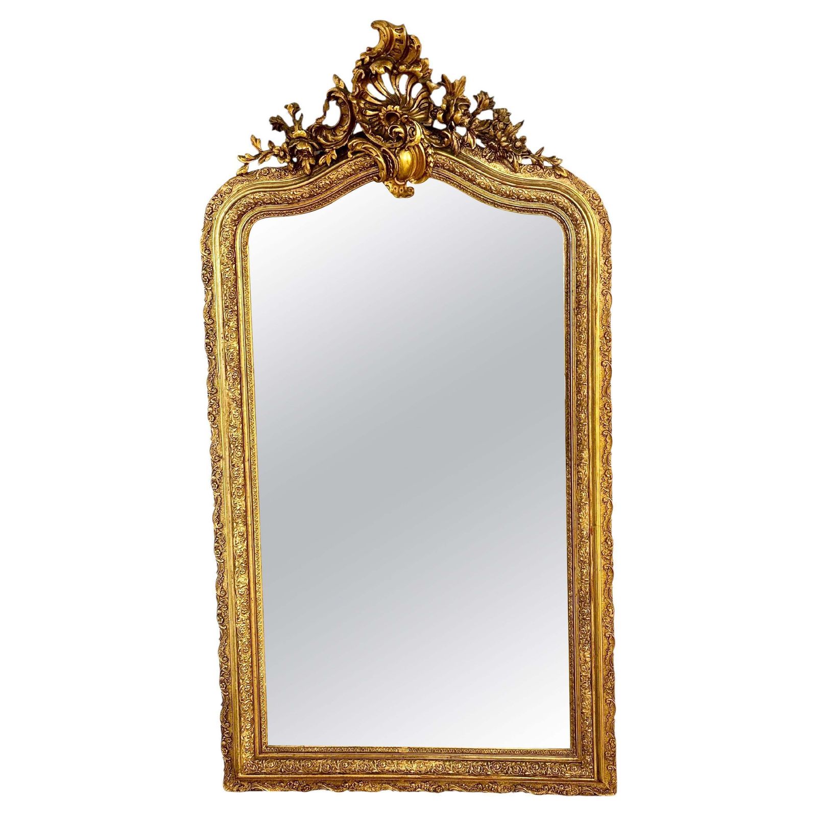 Louis XV Style Giltwood Mirror 19th Century