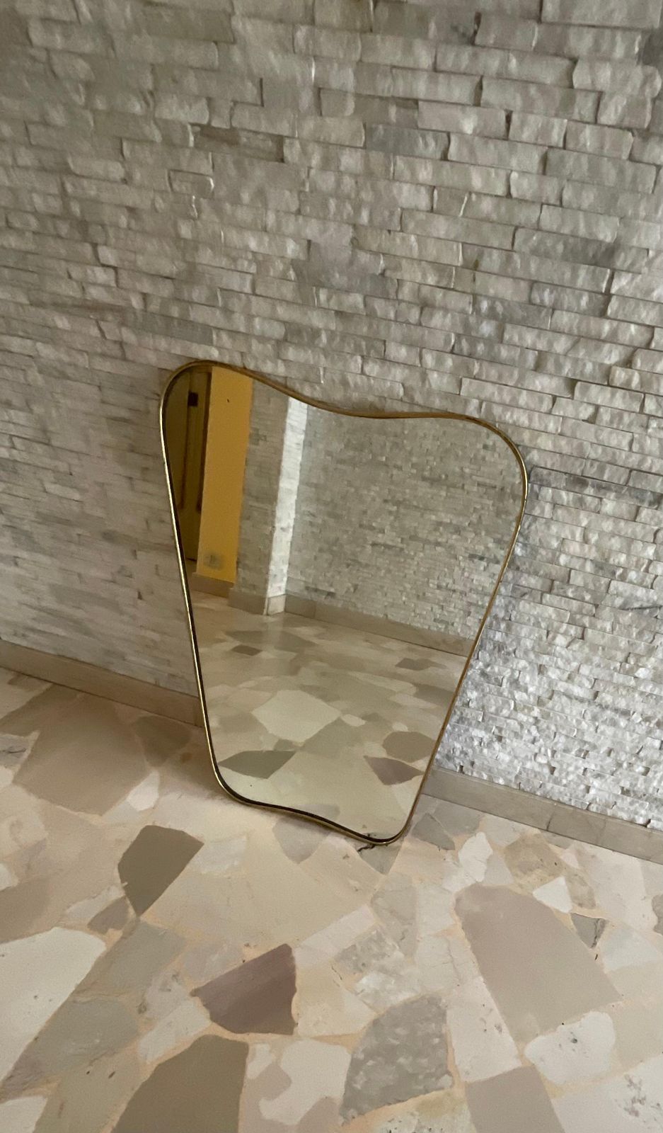 Fontanarte   Pietro Chiesa   Mirror With Brass Frame   Italy 1950s photo furniture