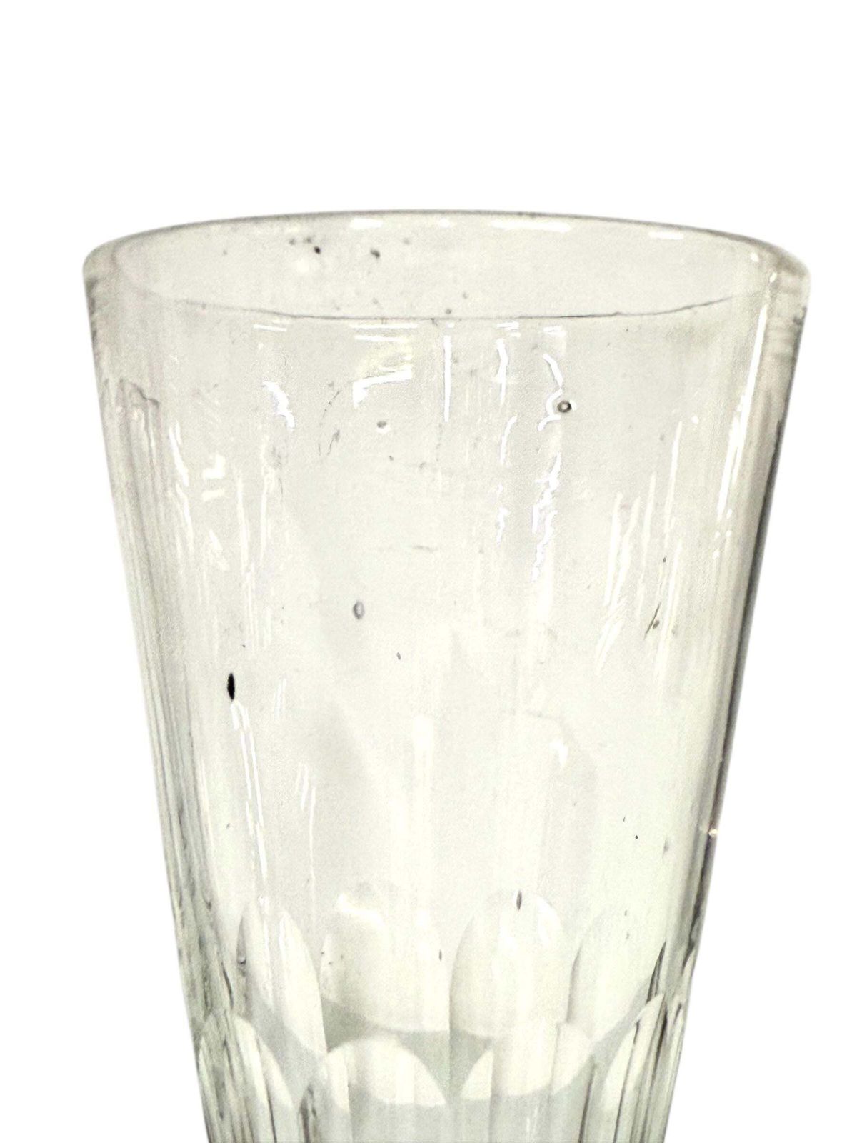 6 Champagne Crystal Glasses, Attributed To Baccarat, Circa 1850 photo vinterior