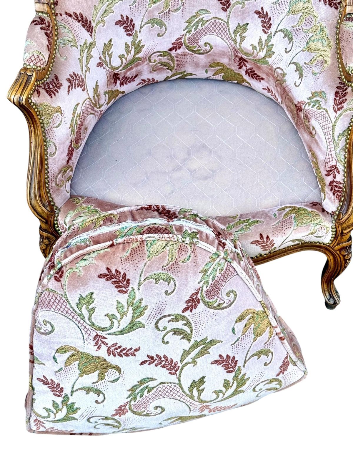 Louis XV Walnut Bergère Chair, Late 19th Century photo vinterior