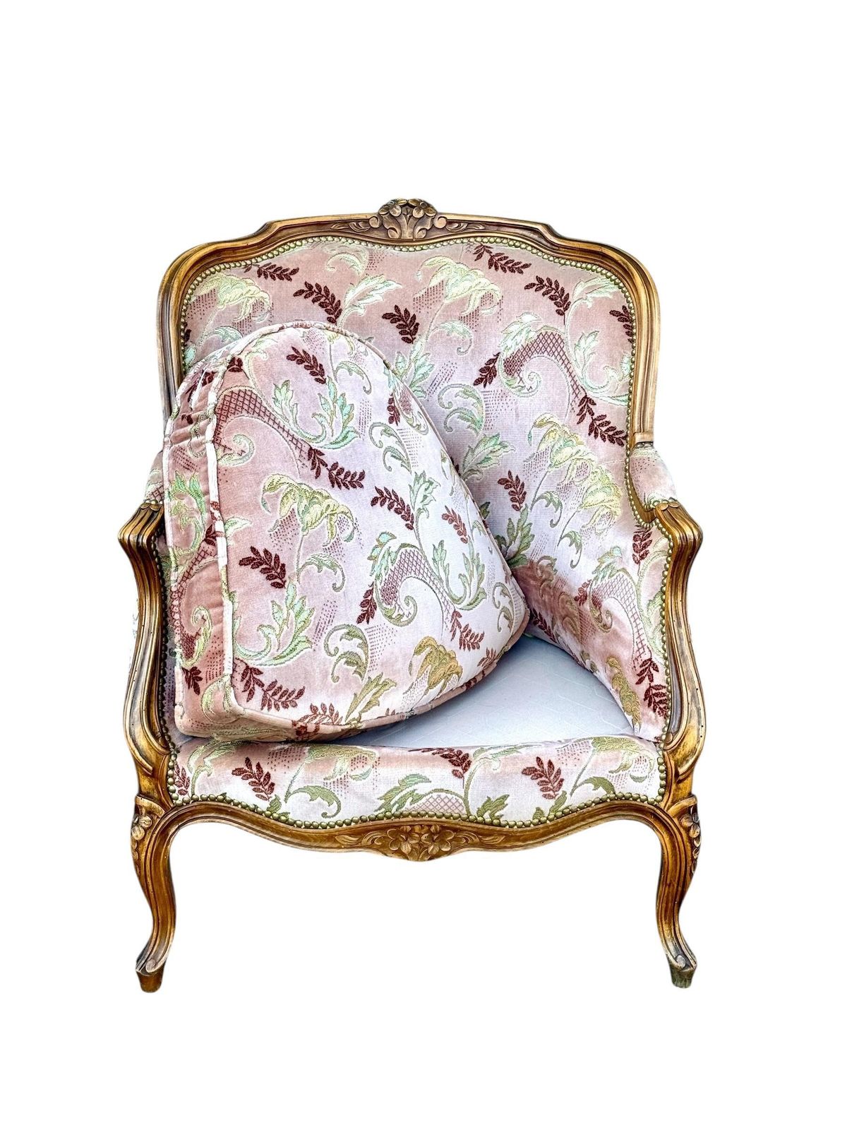 Louis XV Walnut Bergère Chair, Late 19th Century photo buy
