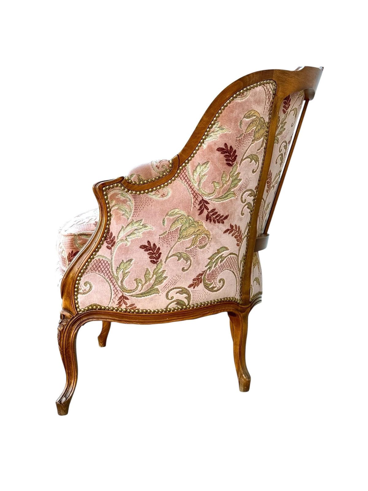 photo furniture Louis XV Walnut Bergère Chair, Late 19th Century