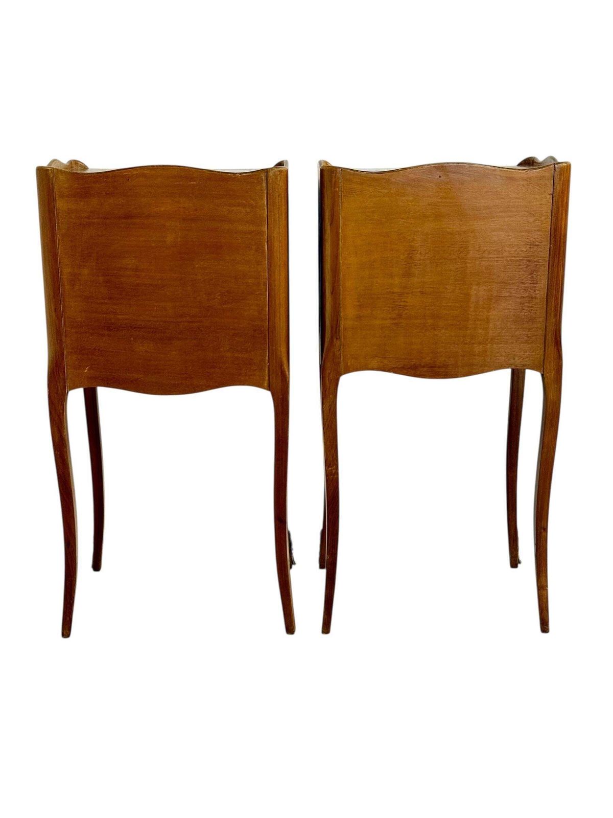 Pair Of Louis XV Style Nightstands With Faux Book Front, 19th Century photo Furniture