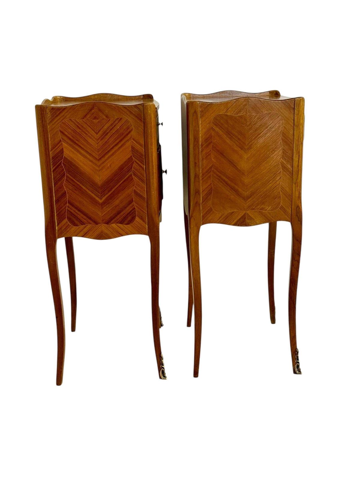 Pair Of Louis XV Style Nightstands With Faux Book Front, 19th Century photo 2048.0