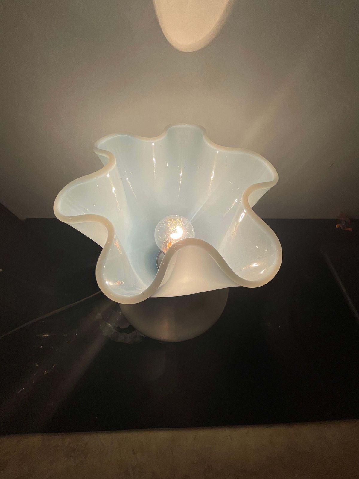 Attribuita A Venini   Lampada Da Tavolo Fazzoletto   Murano 1940 photo 1947.0