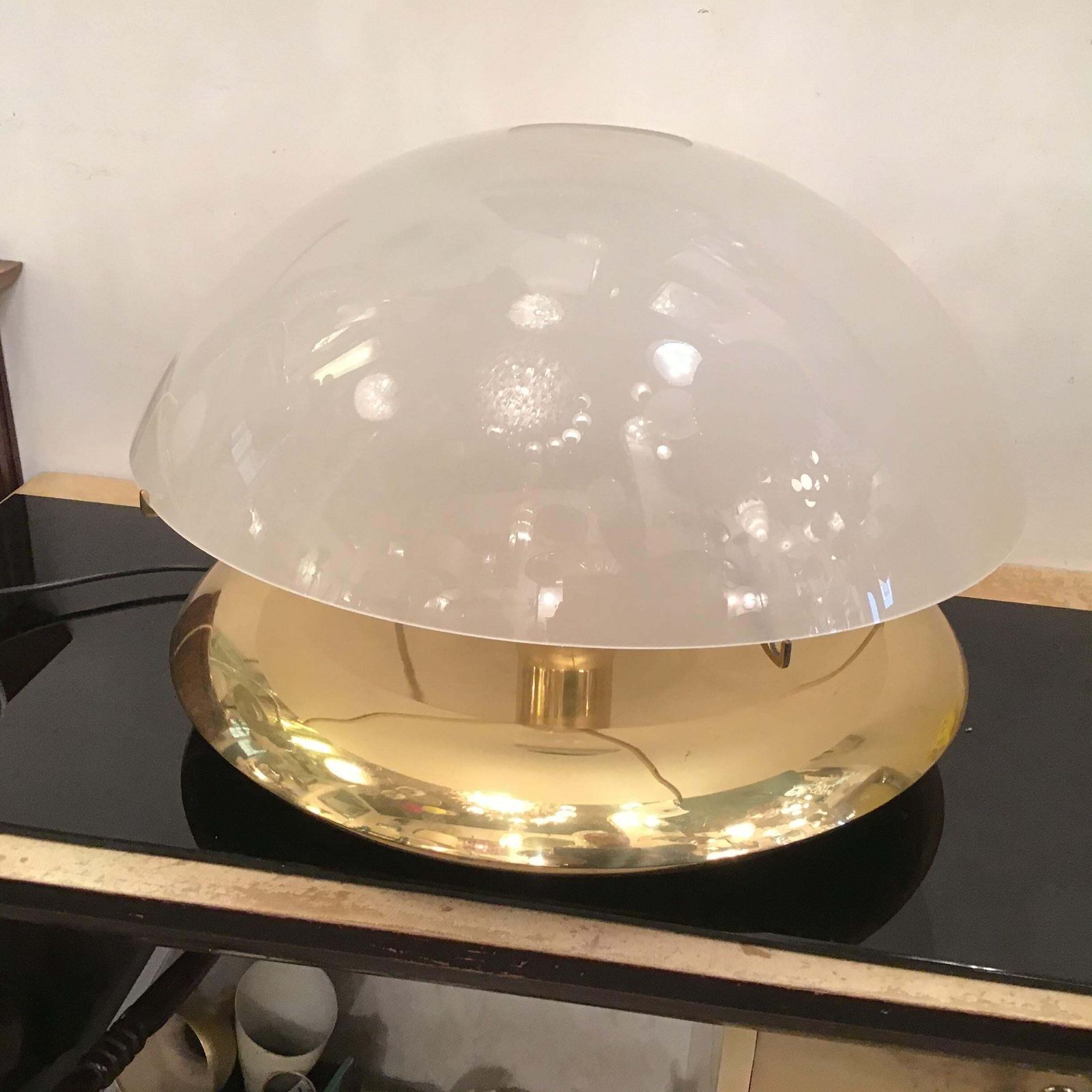 Ludovico Diaz De Santilana “ Medusa” Table Lamp Brass Glass 1960 Italy photo for sale