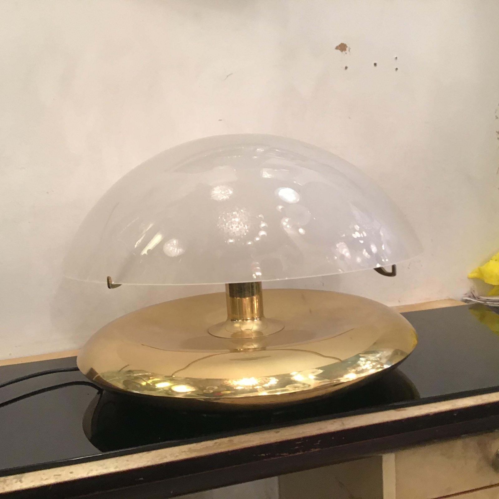 Ludovico Diaz De Santilana “ Medusa” Table Lamp Brass Glass 1960 Italy photo Lighting