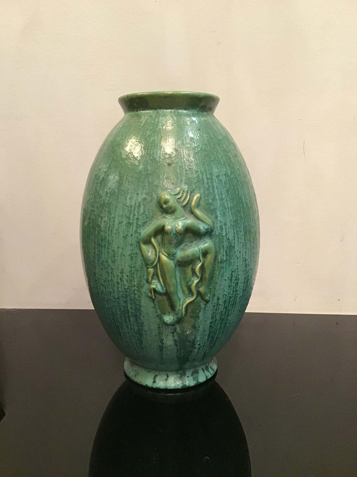 Lavenia Angelo Biancini Maiolica Vase, 1930, Italy photo furniture