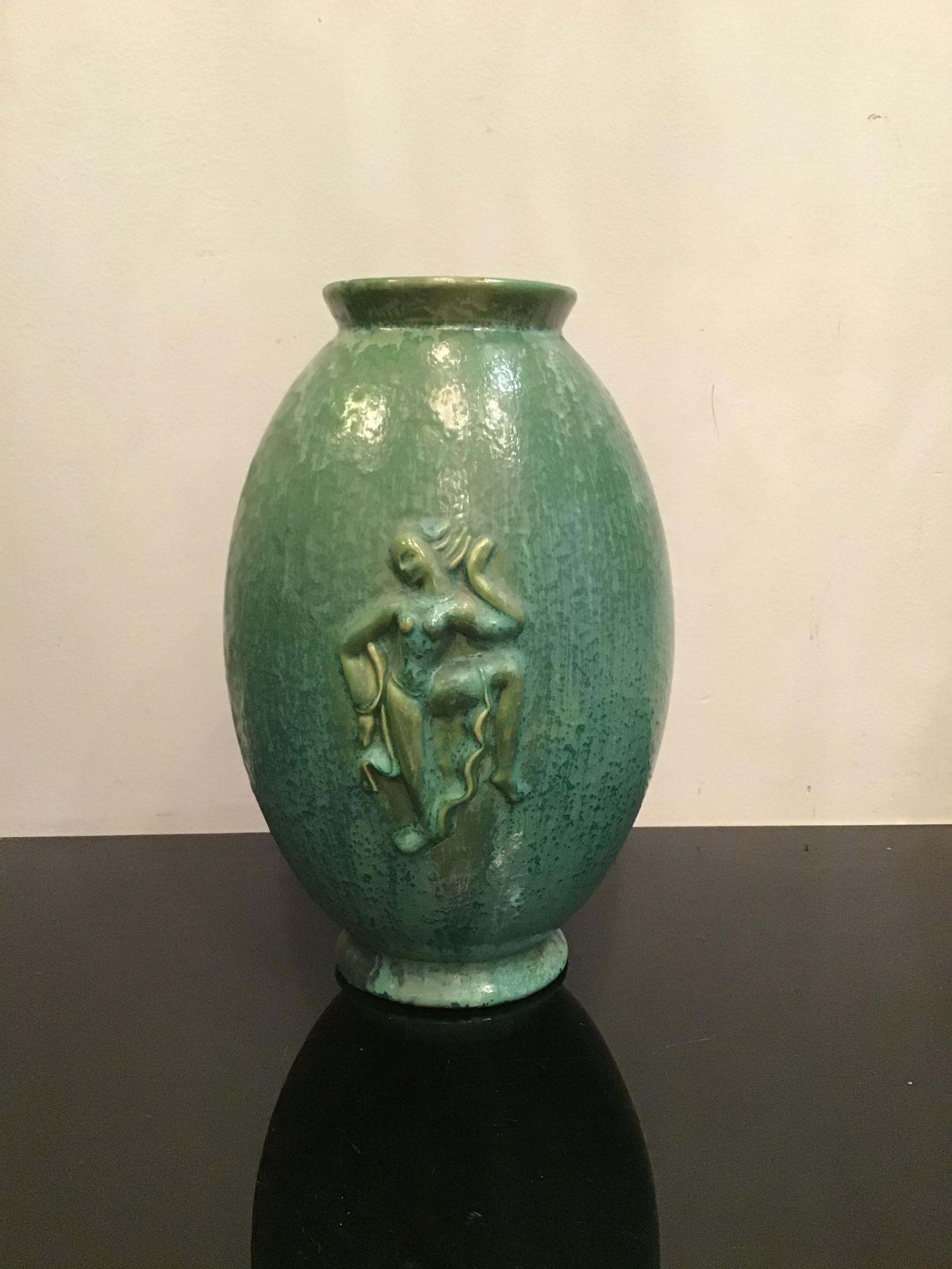 Lavenia Angelo Biancini Maiolica Vase, 1930, Italy photo vintage