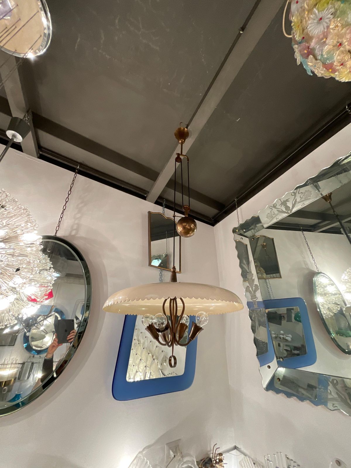 Stilnovo   Up And Down Chandelier   Made In Italy 1950s photo for sale