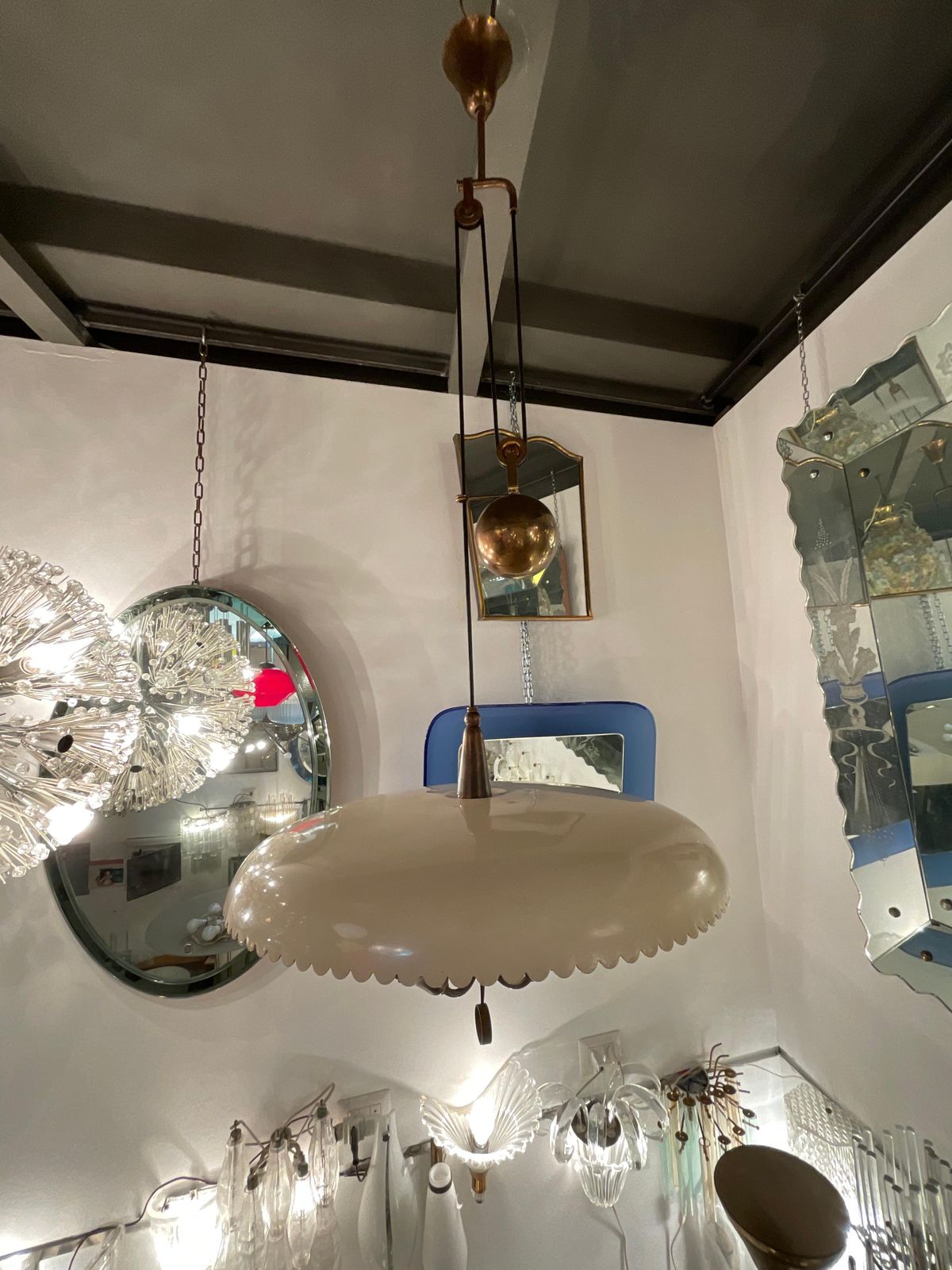 Stilnovo   Up And Down Chandelier   Made In Italy 1950s photo Lighting