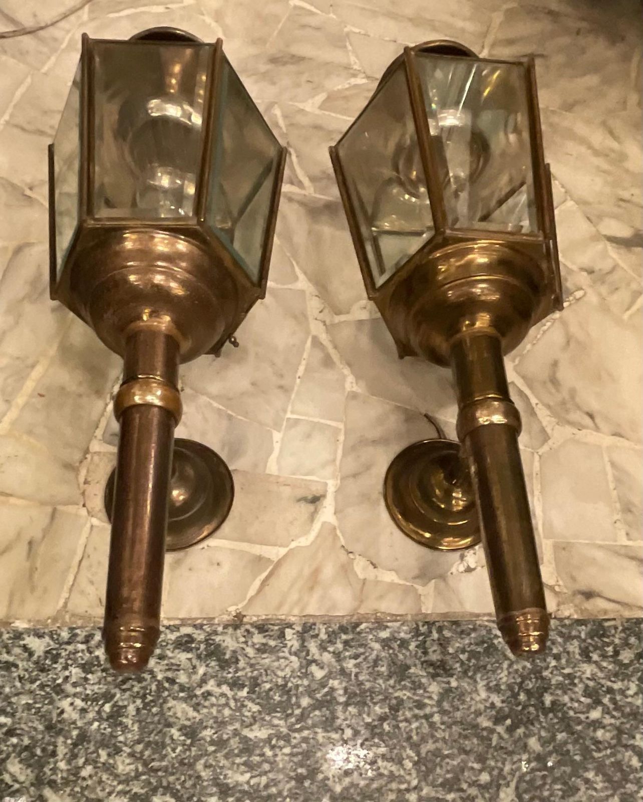 Fontanarte   Peter Church   Great Couple  Of Wall Sconces   1950 photo for sale