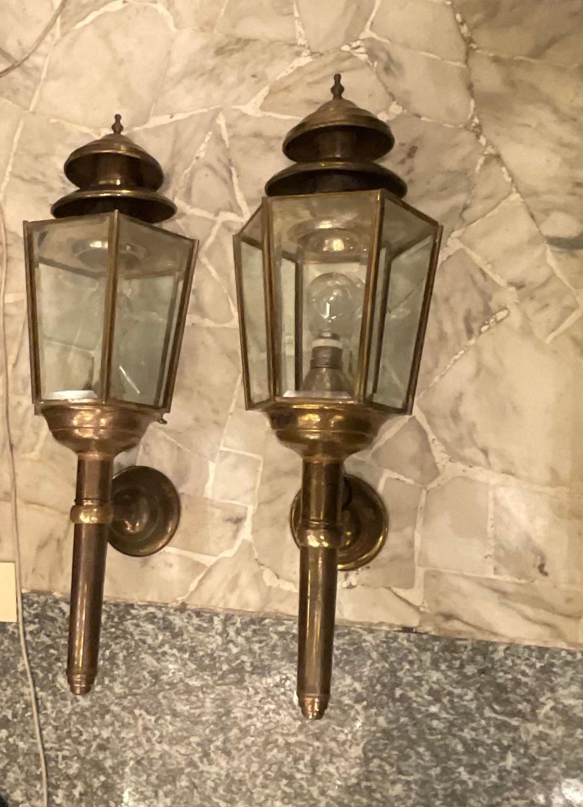 Fontanarte   Peter Church   Great Couple  Of Wall Sconces   1950 photo vinterior