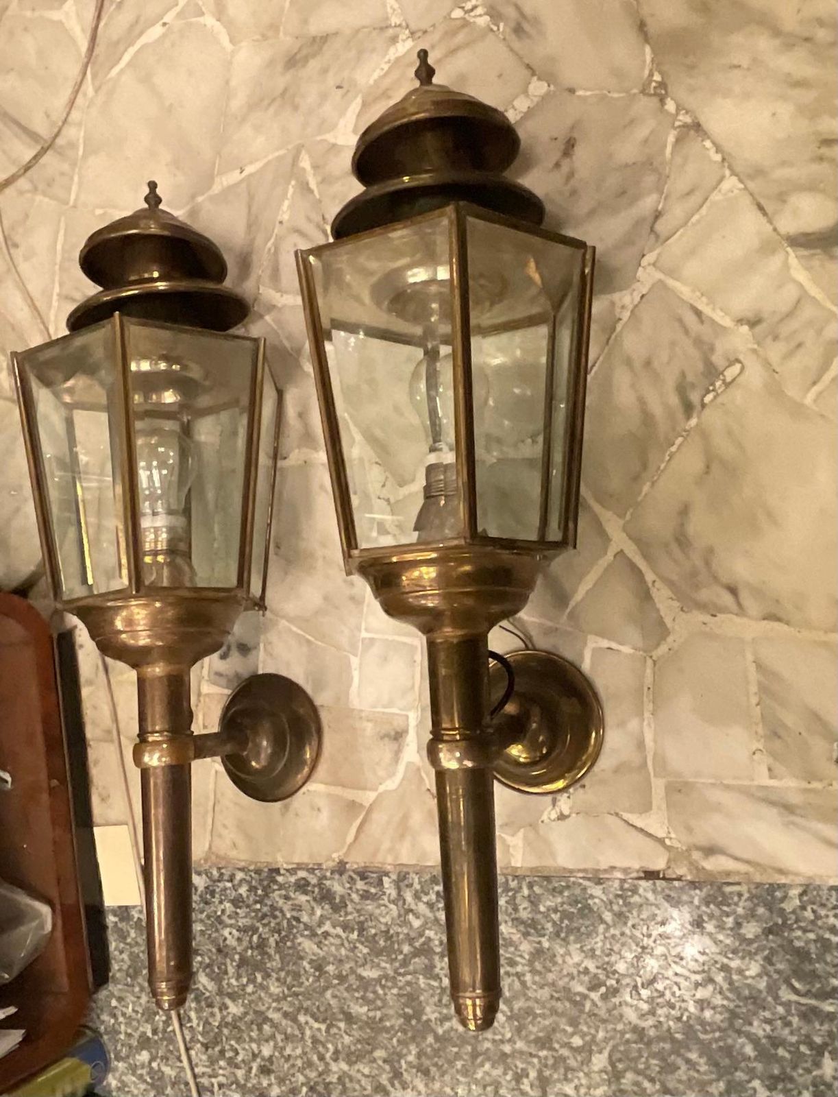 Fontanarte   Peter Church   Great Couple  Of Wall Sconces   1950 photo buy