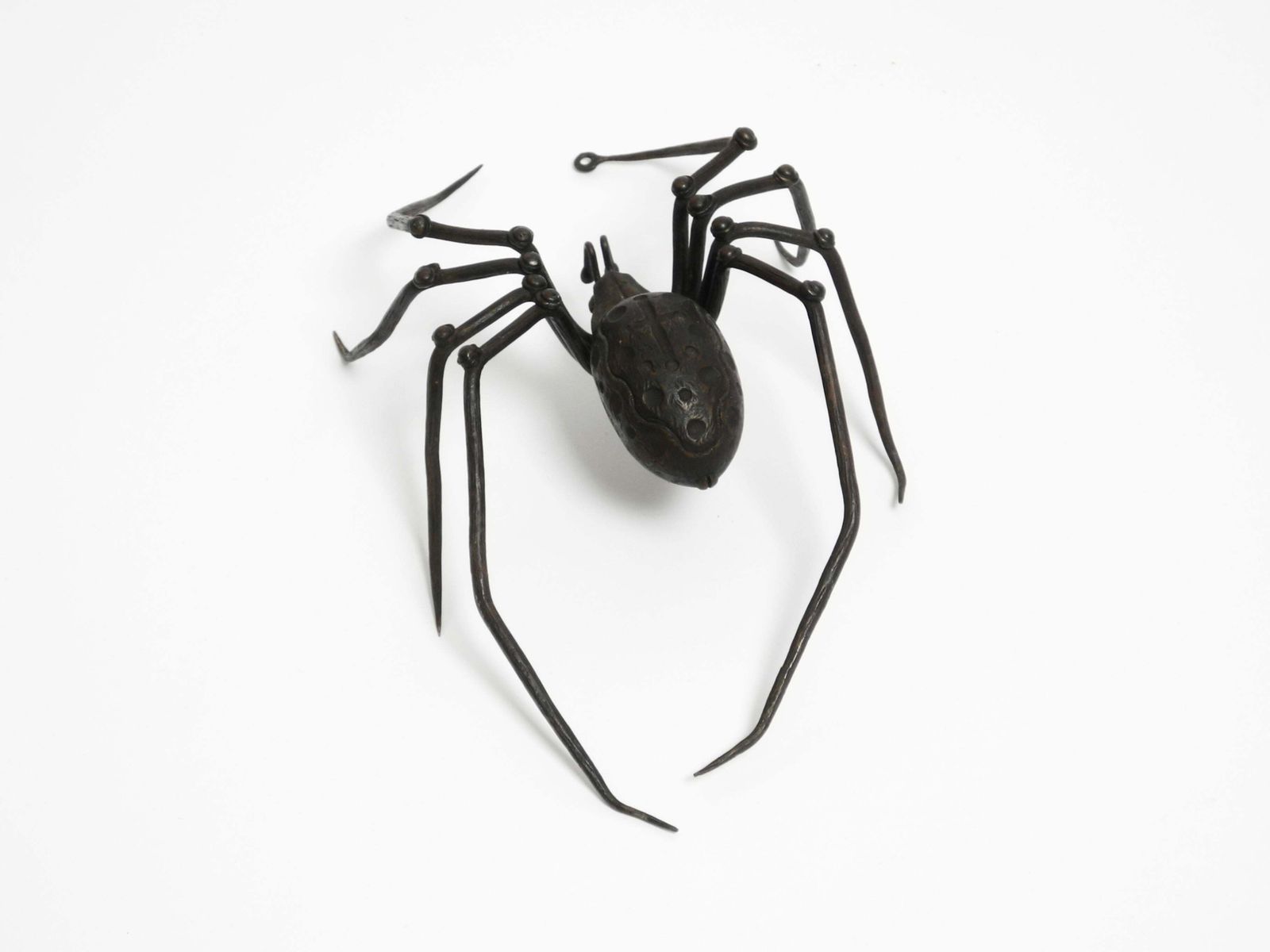 478.0 Beautiful Italian Mid Century Modern "Spider" Wall Decoration Made Of Iron photo