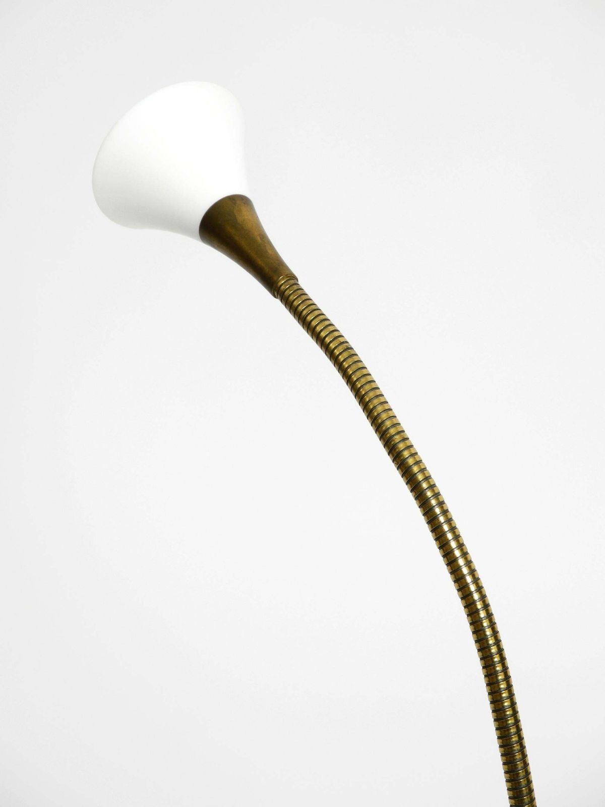 1980s Brass Halogen Table Lamp By Florian Schulz Model Esa With Gooseneck photo buy