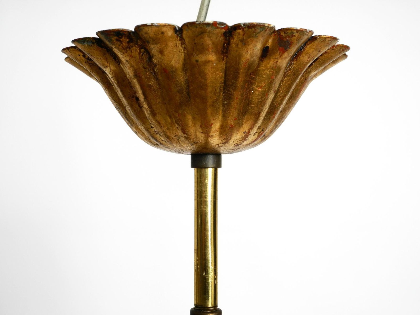 photo furniture Beautiful 1970s Gold Plated 5 Arm Tall Metal Chandelier By Hans Kögl