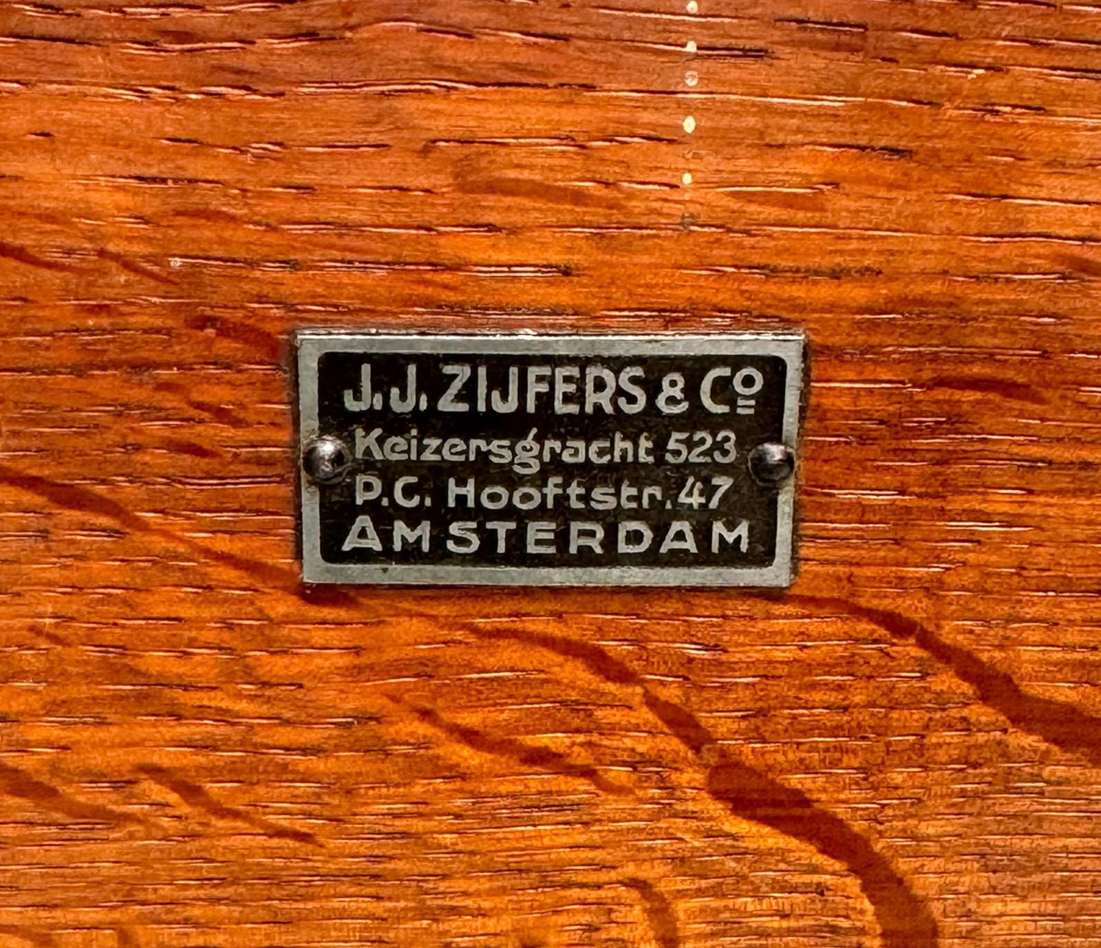 photo vinterior Art Deco Amsterdamse School Credenza Or Sideboard By J.J. Zijfers Amsterdam