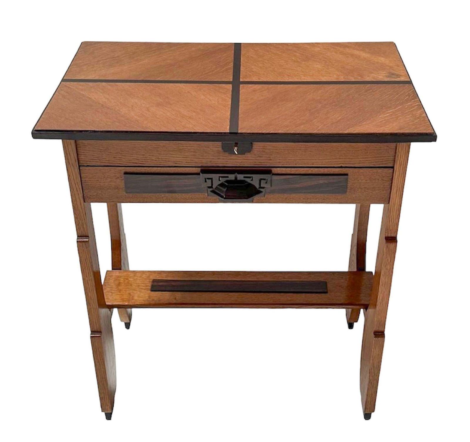 Art Deco Amsterdamse School Sewing Table By Dijst's Meubelfabriek Amsterdam photo furniture