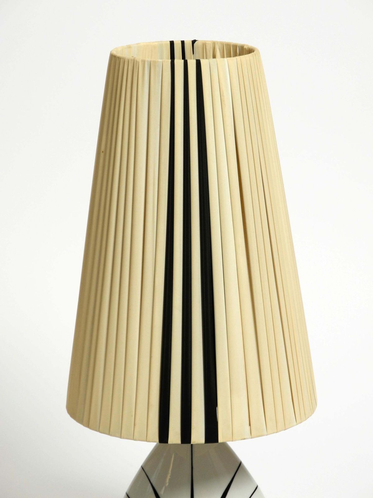 photo buy Beautiful Mid Century Table Lamp Made Of Ceramic And Plastic Shade By Alka Kunst
