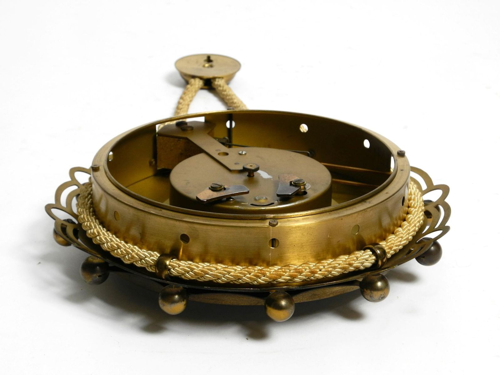 photo furniture 1950s Mechanical Atlanta Wall Clock With A 10 Day Movement And A Gong Strike
