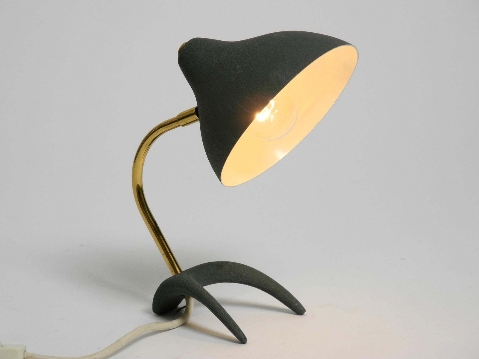 photo vintage Small Mid Century Modern Crow's Foot Table Lamp By Karl Heinz Kinsky For Cosack