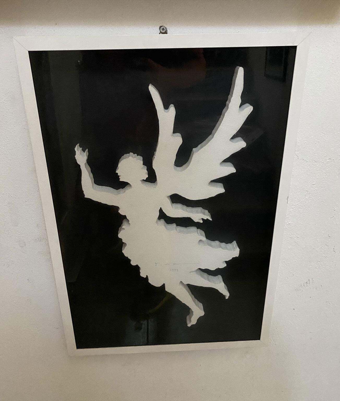 Œuvre mixte Vanni Viviani The White Angel, Italie, 1975, Post Modern photo vinterior
