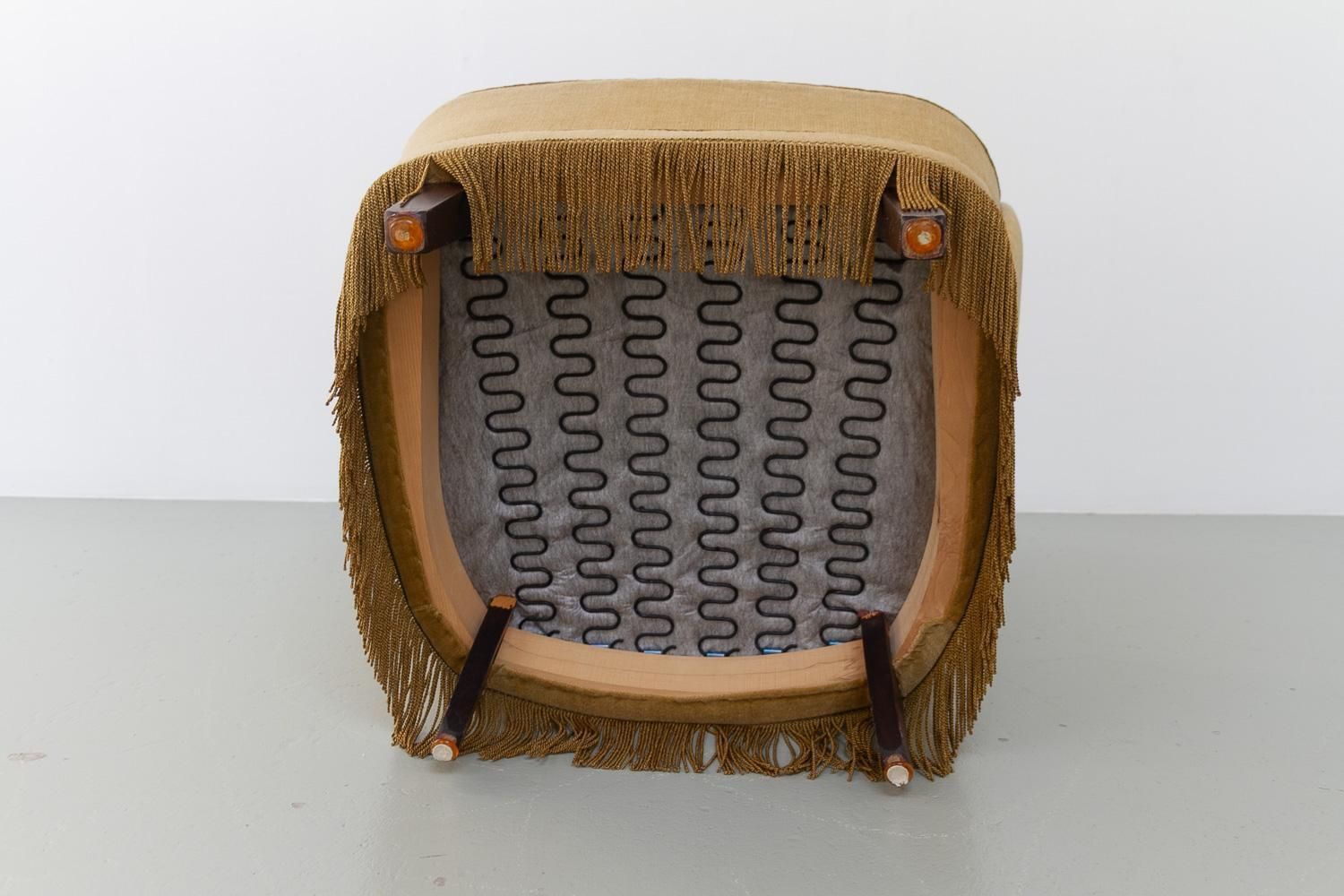photo buy Danish Mid Century Velvet Lounge Chair, 1960s.