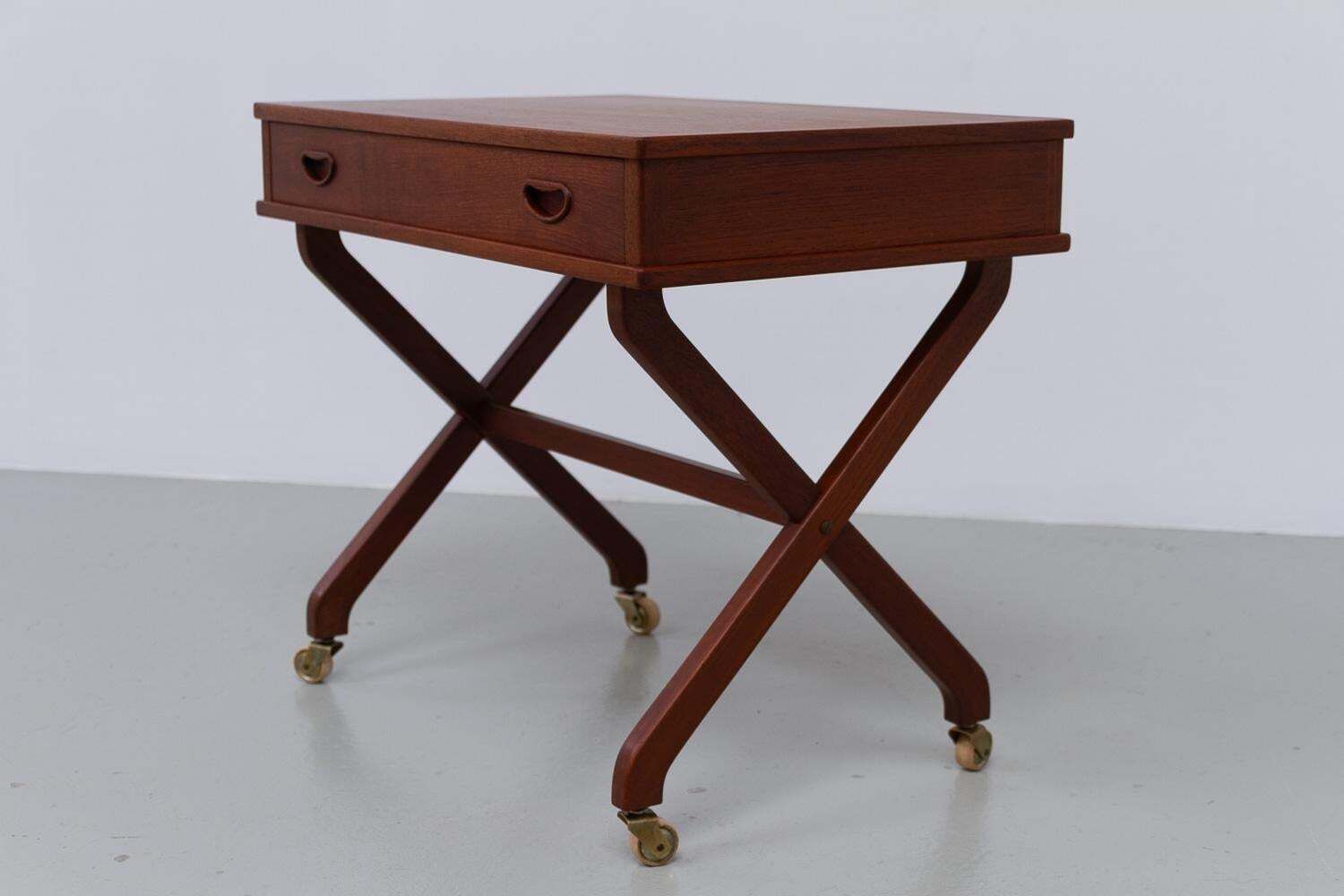 Danish Teak Side Table With Drawer, 1960s. photo 487.0