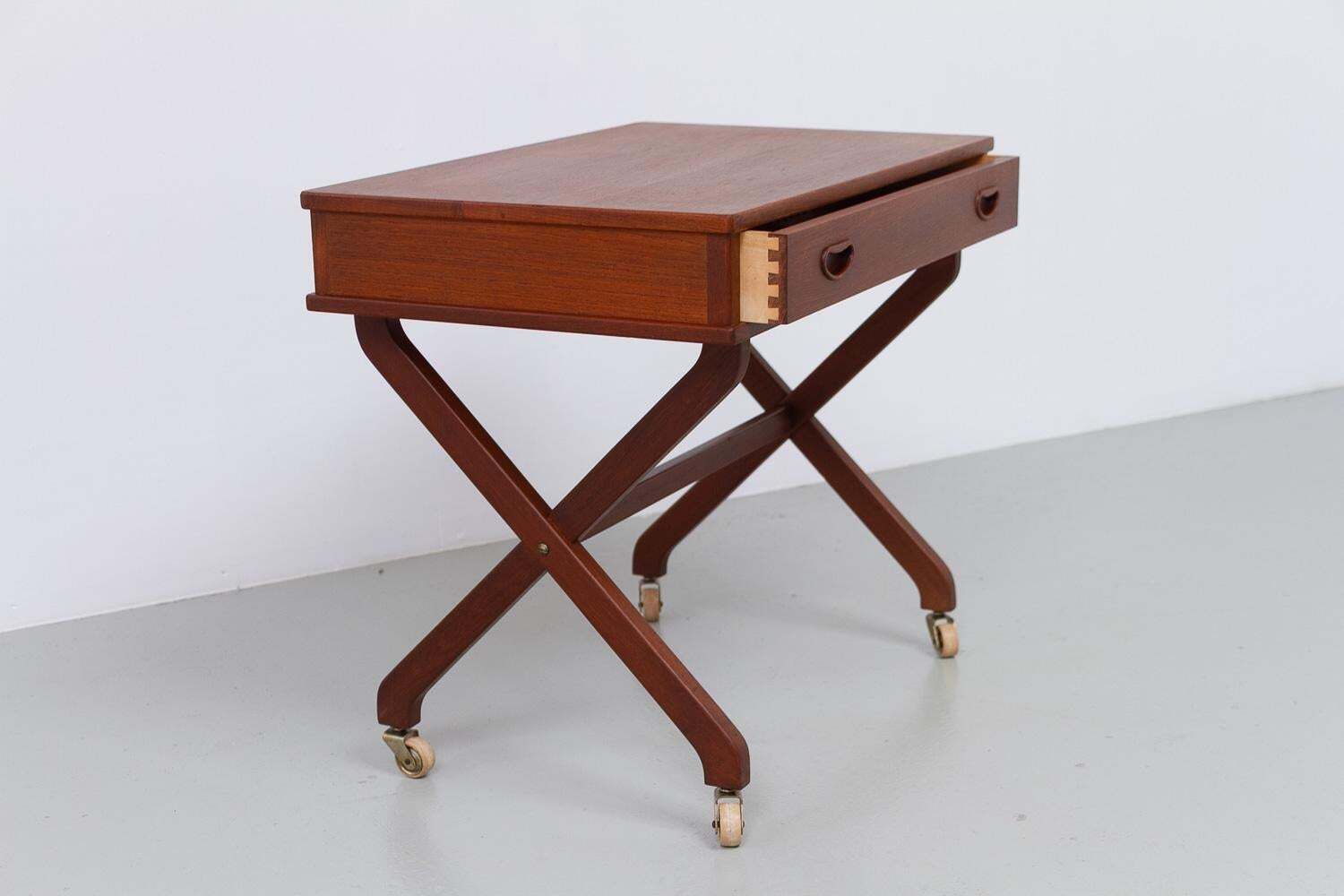 Danish Teak Side Table With Drawer, 1960s. photo vintage