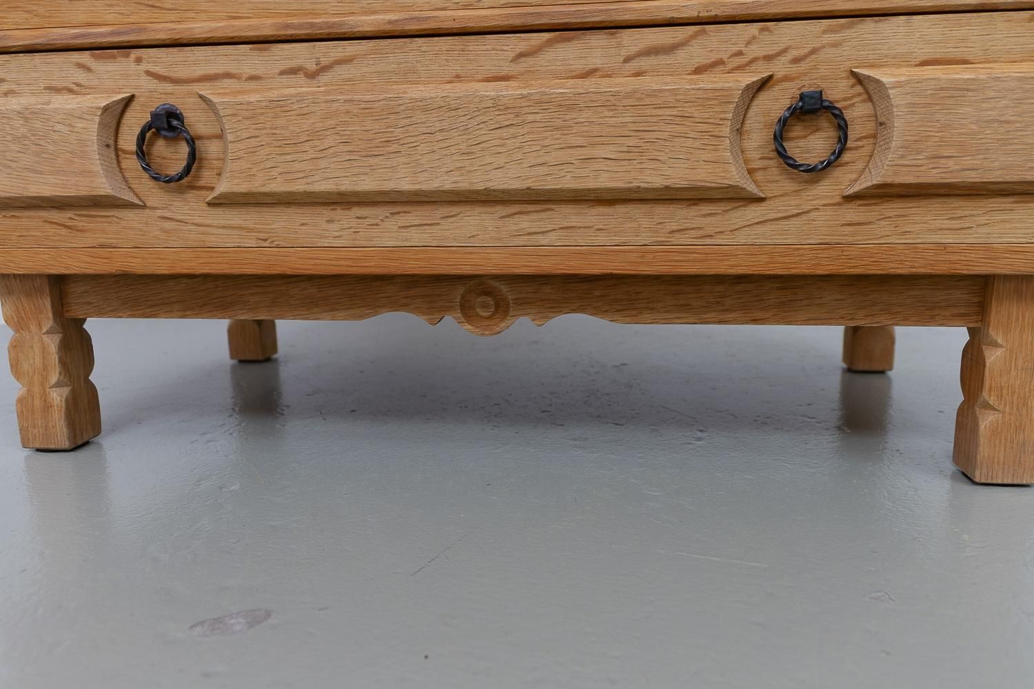 photo furniture Danish Brutalist Oak Dresser In Kjærnulf Style, 1960s.