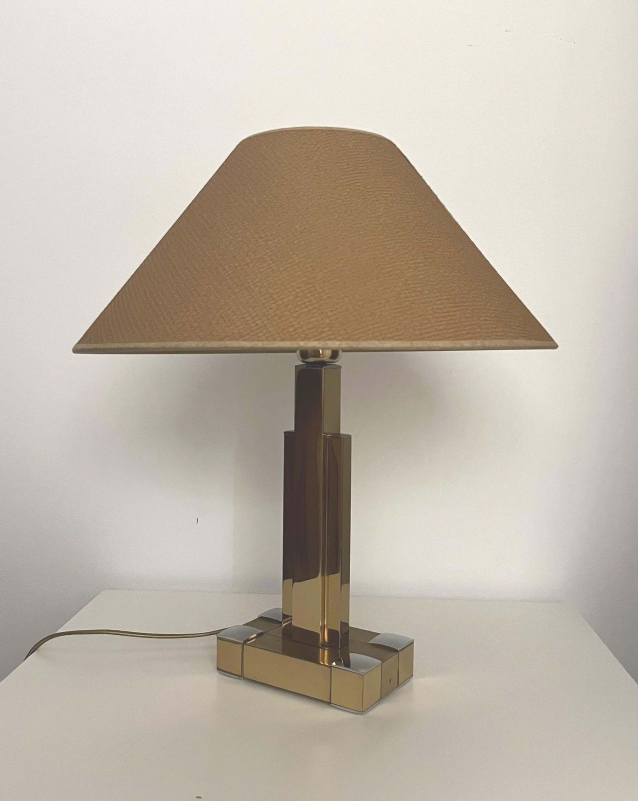 Midcentury Spanish Table Lamp By Willy Rizzo For Lumica, Barcelona, 1970s photo 667.0