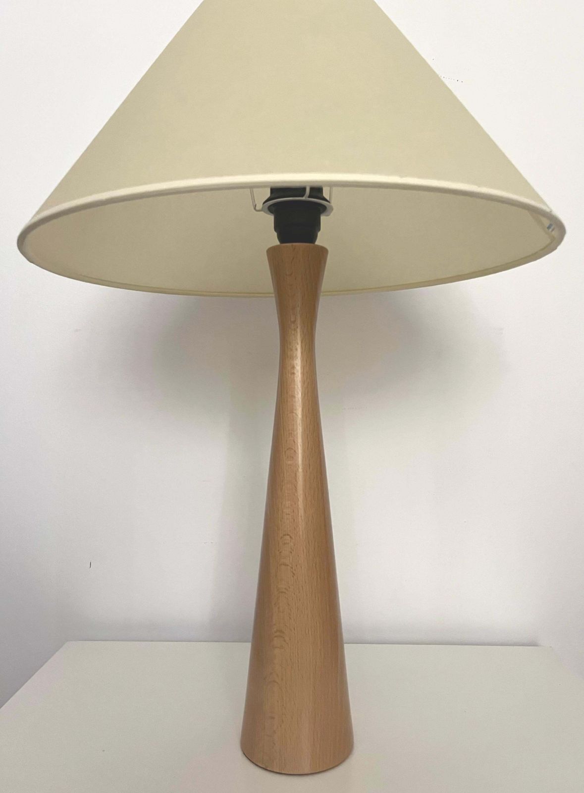 Postmodern Spanish "Fina" Wood Table Lamp By Blauet, Barcelona, 1990s photo Lighting