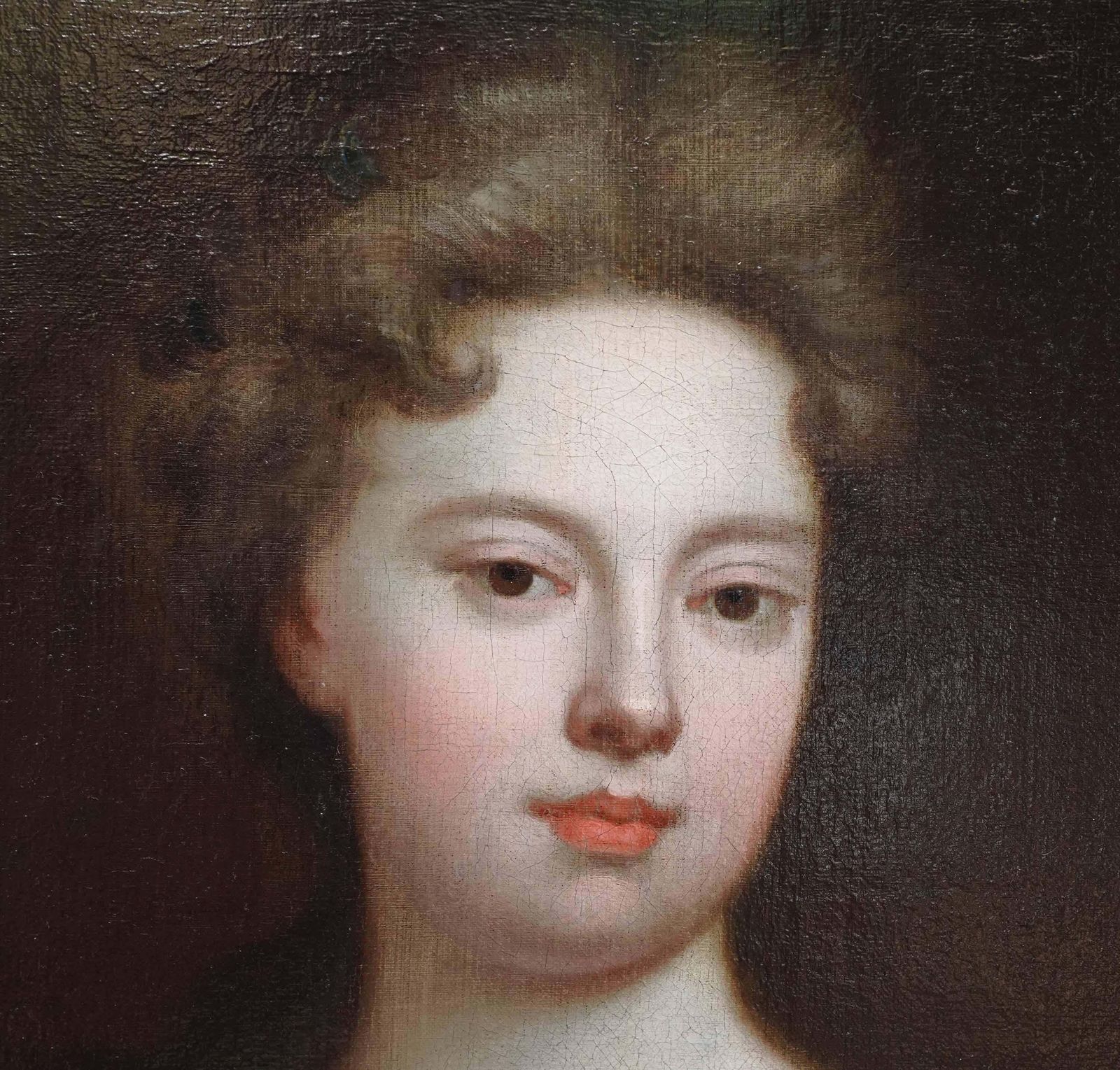 Portrait Of Lady In Red Dress   British Old Master Art Female Oil Paintingcirca 1699 photo 8148.0