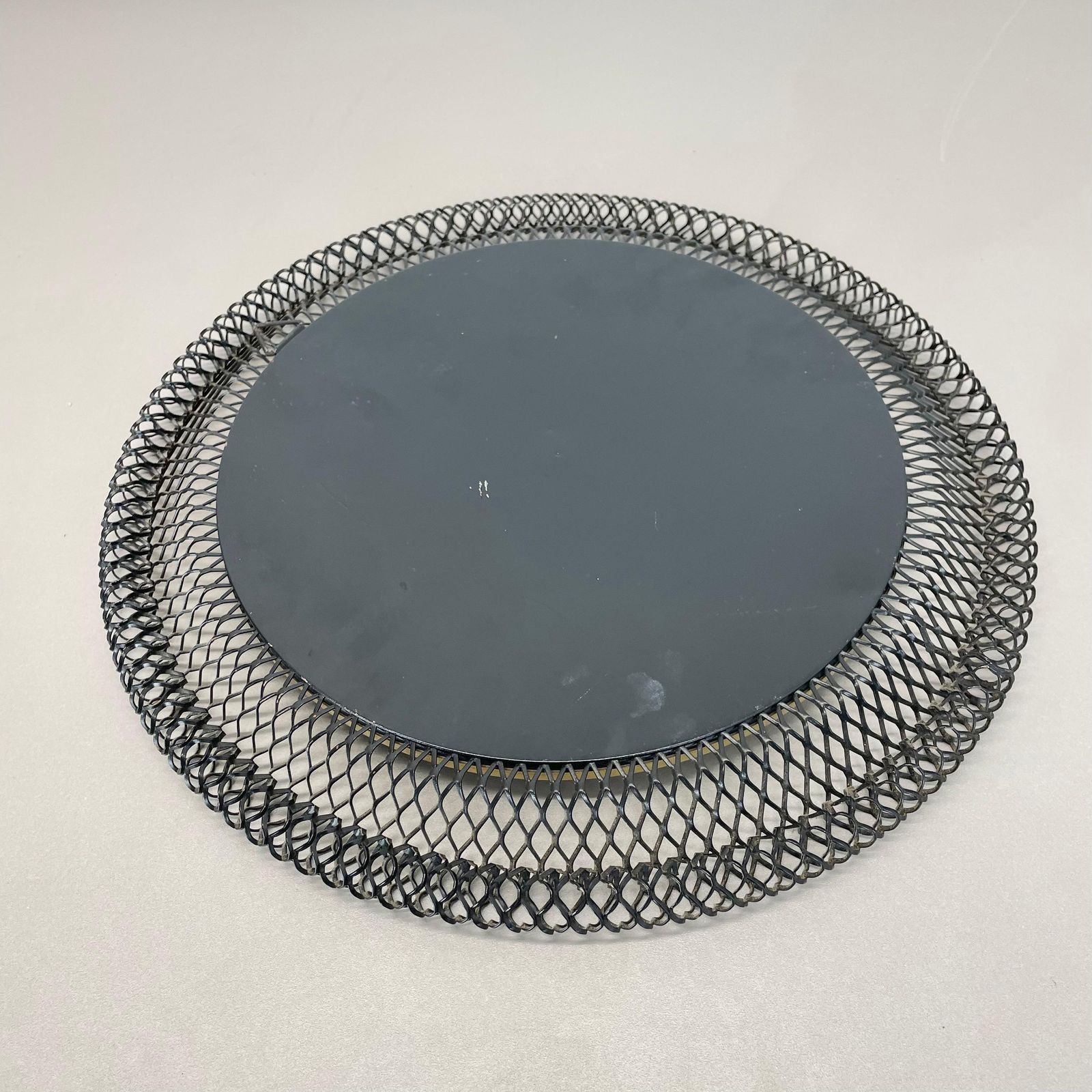 photo buy Original 34cm French Mategot Style Bauhaus Metal Wall Mirror, France 1950s