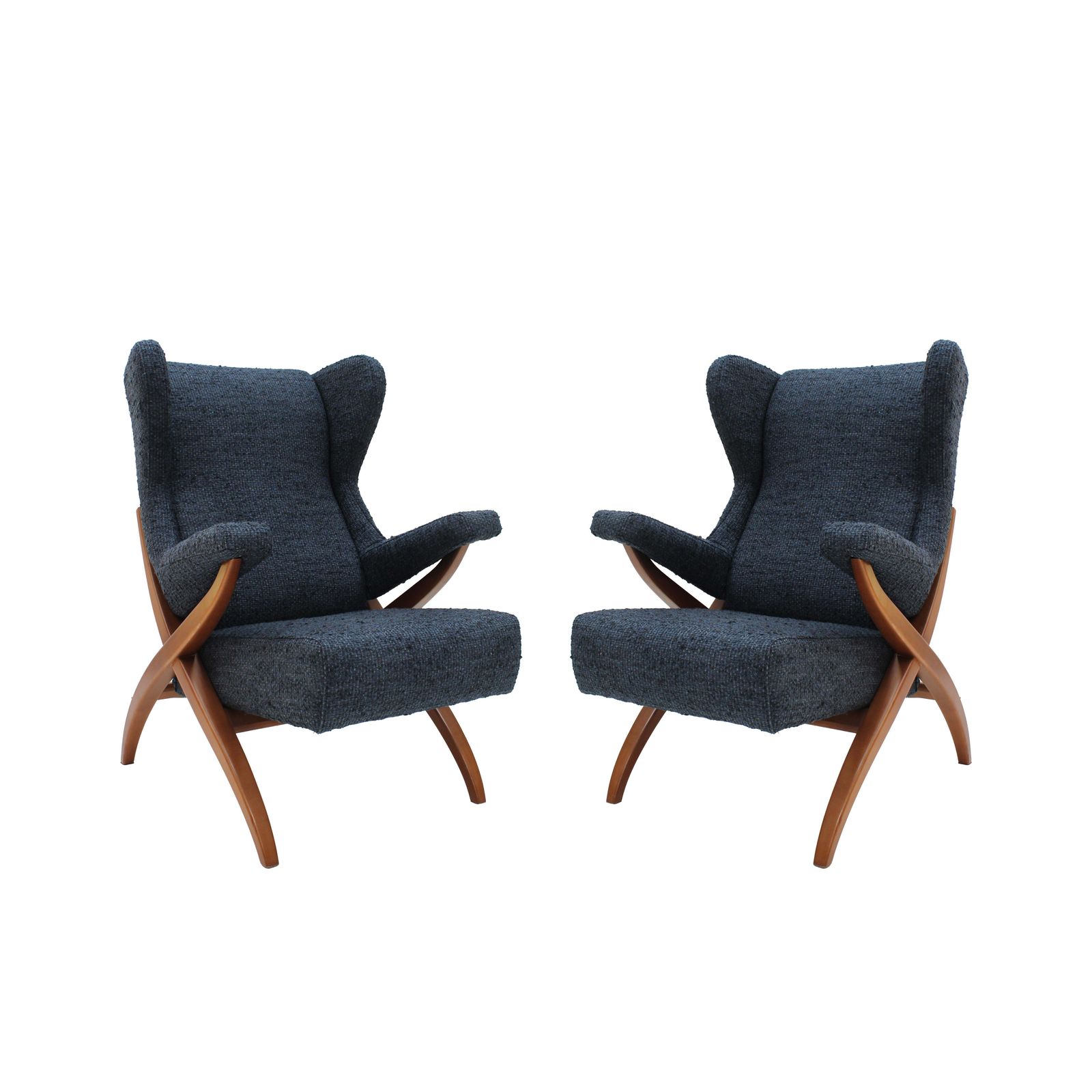 Mid Century Modern Fiorenza Italian Armchairs Designed By Franco Albini, 1950 photo furniture