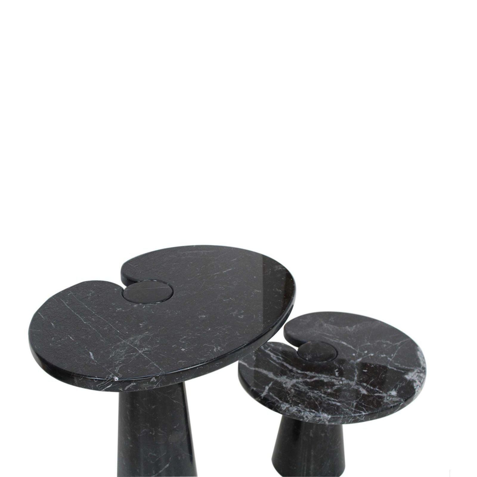 Angelo Mangiarotti For Skipper Pair Of Eros Marble Side Tables Italy 1970s photo vinterior