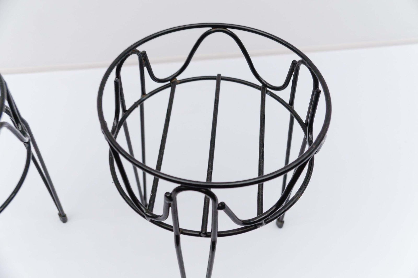 photo buy Set Of Four Mid Century Modern String Metal Flower Stands, 1950s Sweden