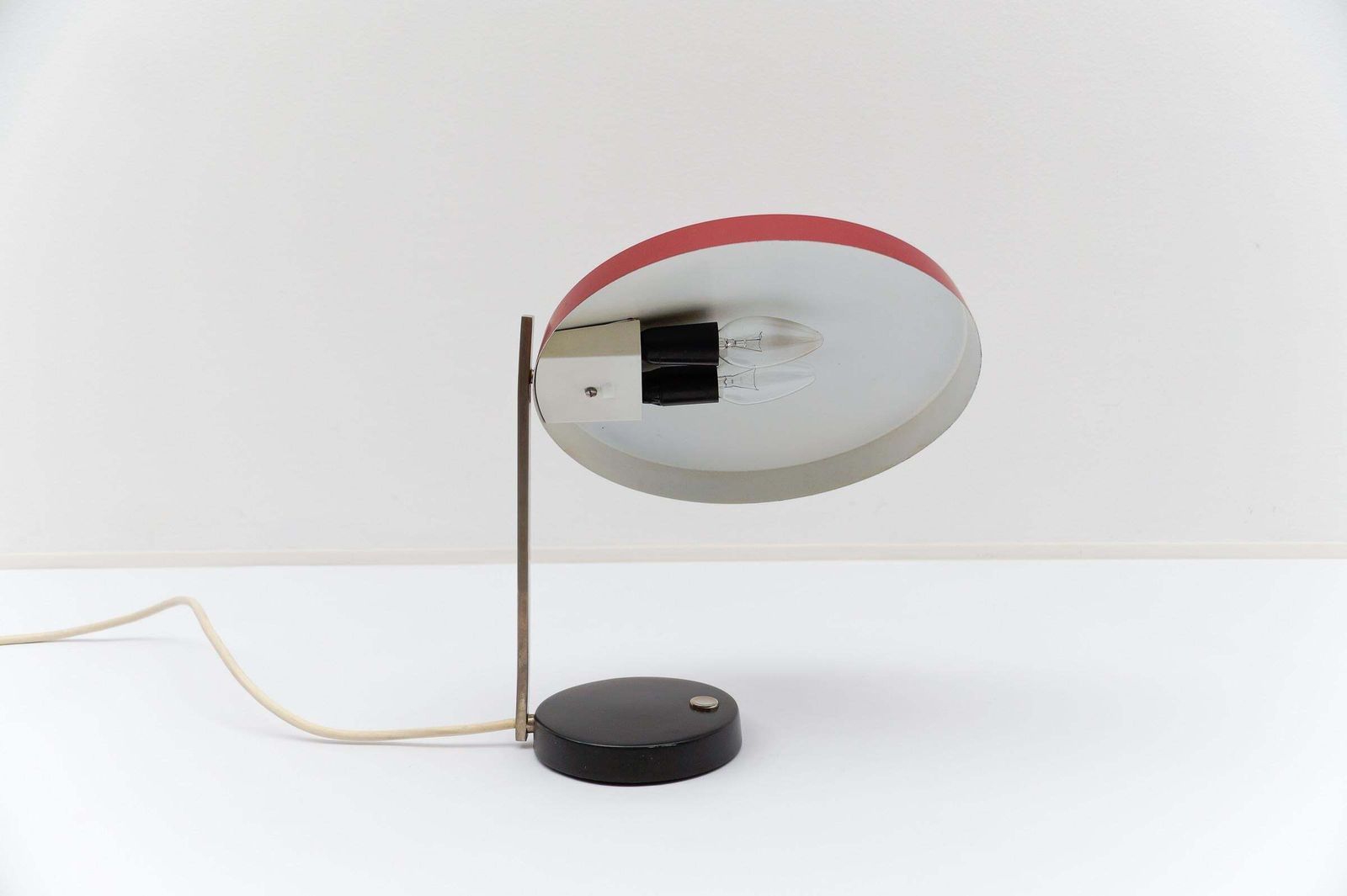 Lighting Rare Original Hillebrand Table Lamp Model Oslo From 1962, Design Heinz Pfaender photo
