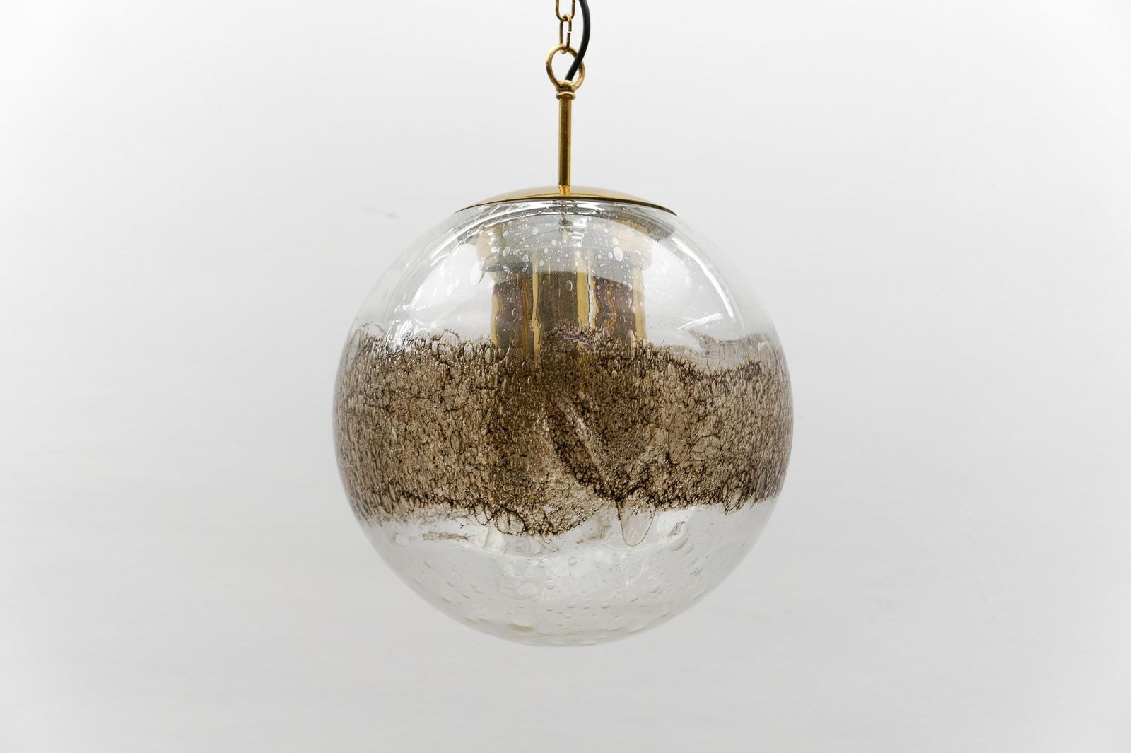 photo for sale Lovely Murano Glass Ball Pendant Lamp   1960s Germany
