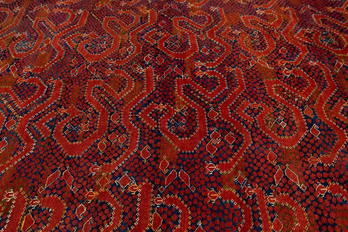Turkmen Rug Ersari Snake Design photo furniture