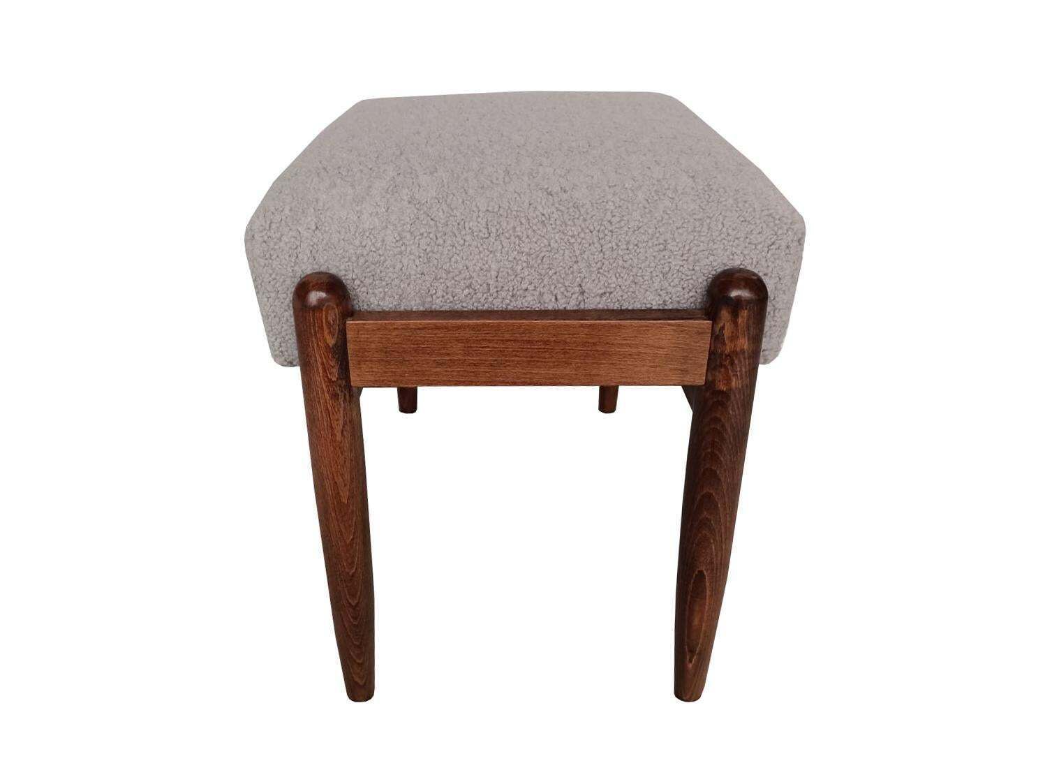 Mid Century Vintage Camel Boucle Vintage Stool, Edmund Homa, Europe, 1960s photo for sale